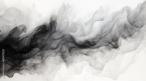 A highly detailed digital illustration of a black and white abstract ink texture  creating a dynamic and visually engaging background for your creative projects