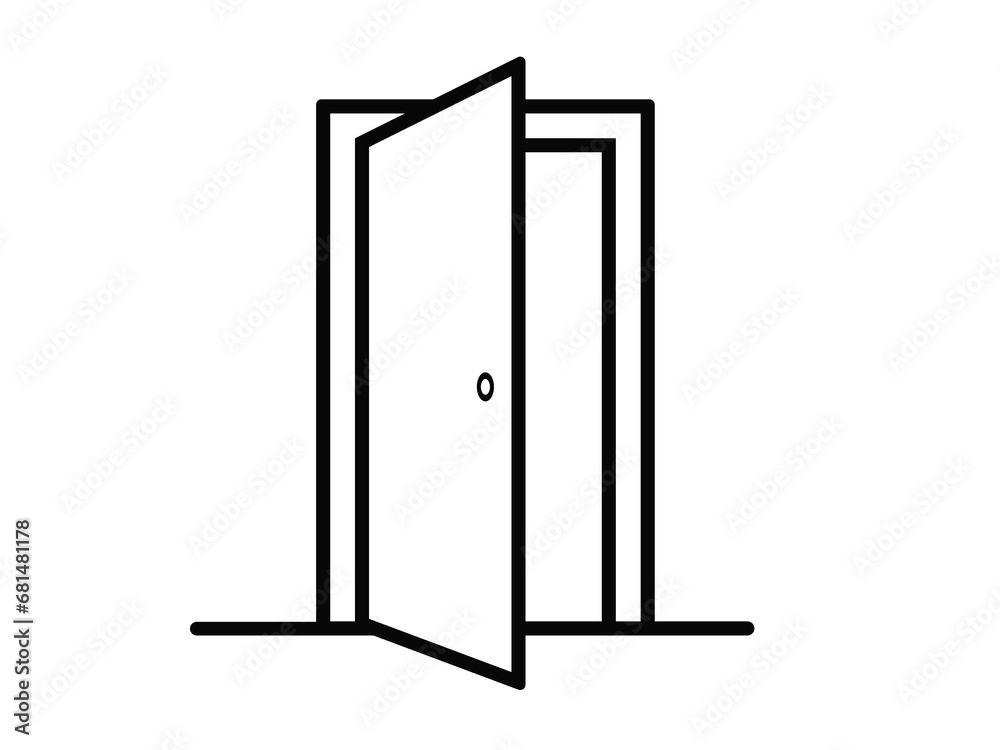 door icon vector logo design template.Door icon trendy design template door icon vector logo design template.Door icon trendy design template