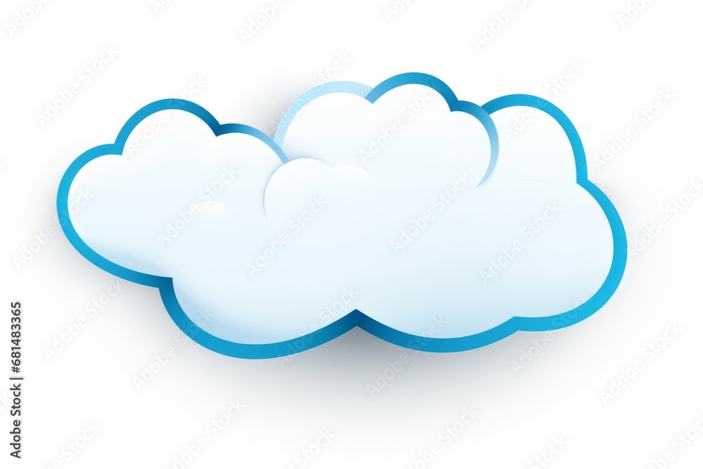Cloud. Abstract white cloud isolated on white background. illustration Cloud. Abstract white cloud isolated on white background. illustration