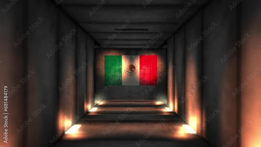 Traveling through a Mexico Fallout or Bomb Shelter or Military Tunnel Complex Traveling through a Mexico Fallout or Bomb Shelter or Military Tunnel Complex