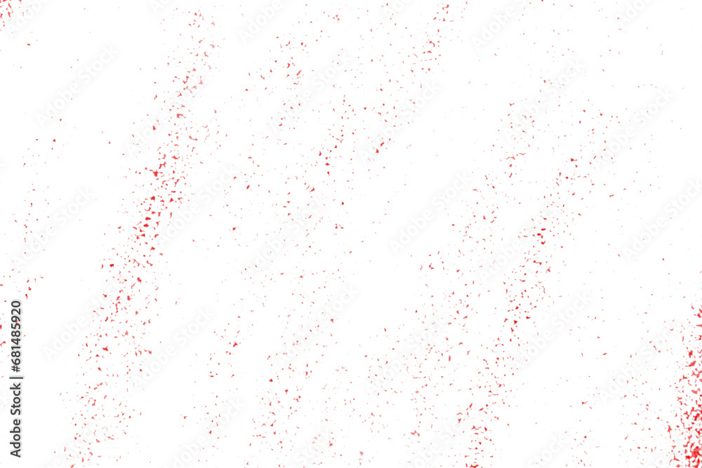 Obraz premium An abstract red dust explosion on a white background. Freeze the motion of the red powder splash.