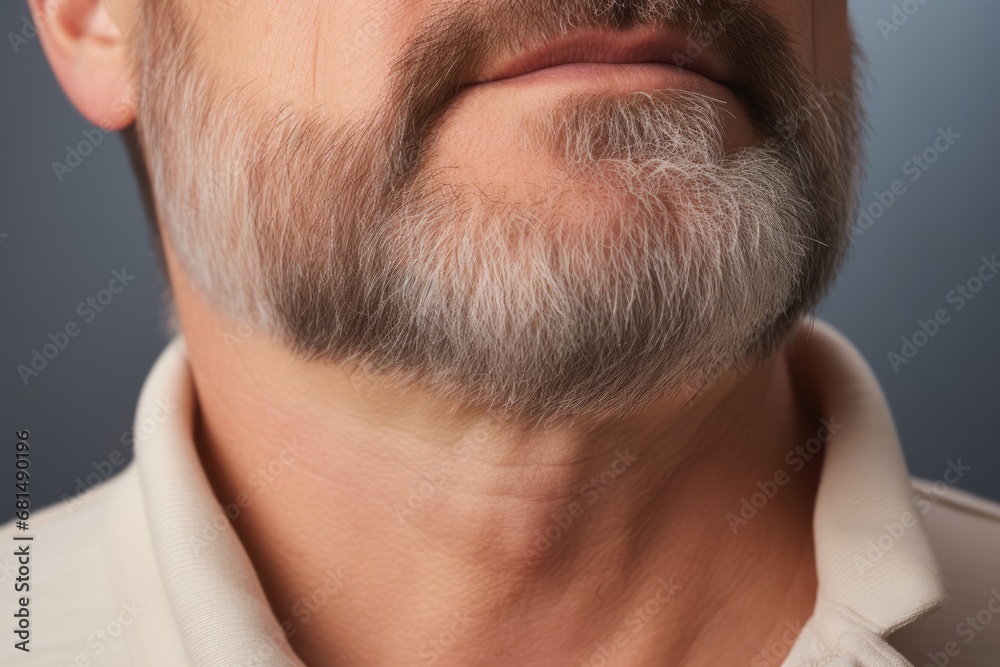 Obraz premium Closeup Of Mans Neck With Venus Rings