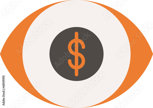 Money eye icon