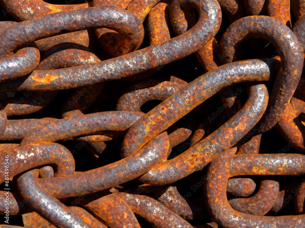 close up old rusty chain background close up old rusty chain background