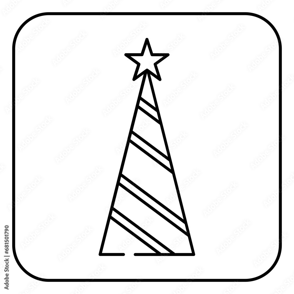 new year line icon 2