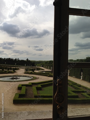 Gardens of the famous Palace of Versailles in France in Paris.