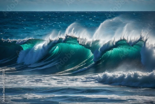 Big Waves Defying Gravity in a Reef Symphony