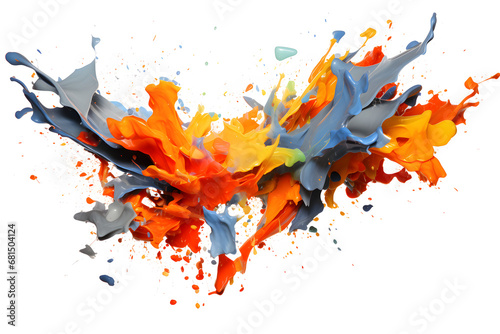 Wallpaper Mural Color explosion isolated on white background Torontodigital.ca