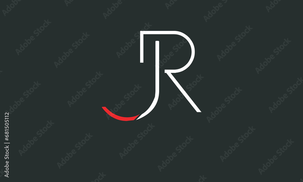 JR, RJ , J , R , Abstract Letters Logo Monogram JR, RJ , J , R , Abstract Letters Logo Monogram
