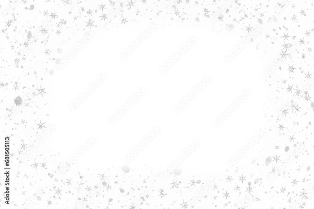 silhouette of a black snowflake on a white background.