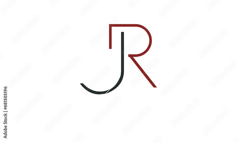 JR, RJ , J , R , Abstract Letters Logo Monogram JR, RJ , J , R , Abstract Letters Logo Monogram