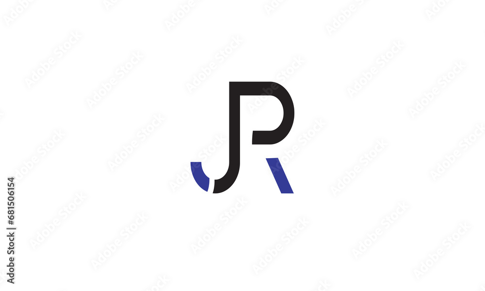 JR, RJ , J , R , Abstract Letters Logo Monogram JR, RJ , J , R , Abstract Letters Logo Monogram