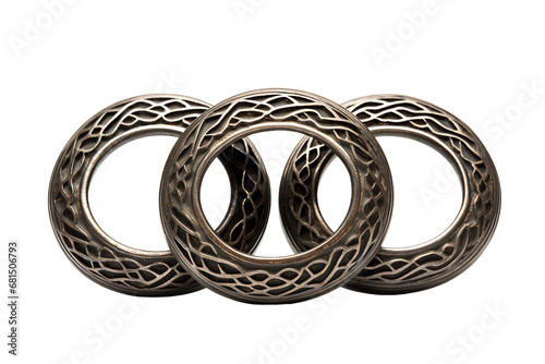 Martial Arts Iron Rings on a transparent background