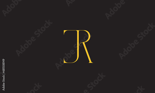 JR, RJ , J , R , Abstract Letters Logo Monogram
