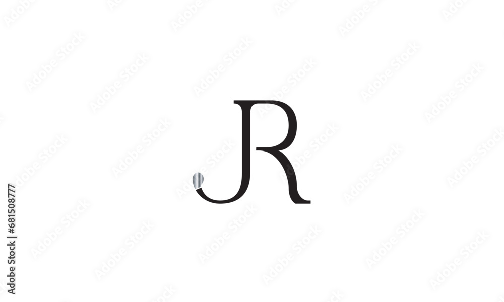 JR, RJ , J , R , Abstract Letters Logo Monogram JR, RJ , J , R , Abstract Letters Logo Monogram
