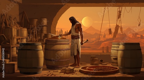 the process of brewing ancient Egyptian beer