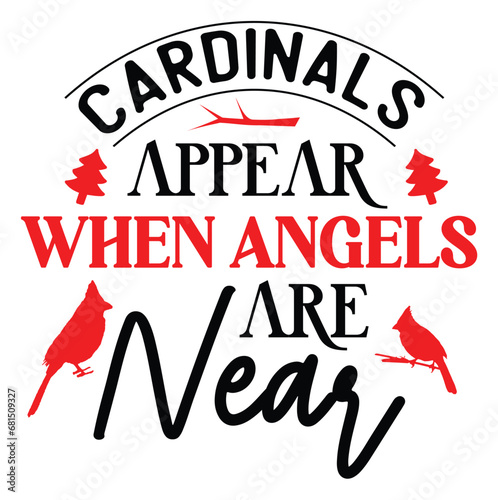 Christmas Cardinals sticker SVG vector file 