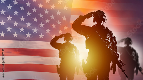 USA army. American soldiers...