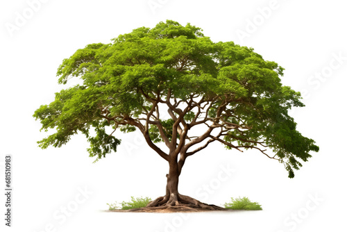 Isolated Tamarind Tree on White on a transparent background