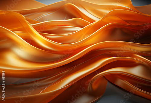 wavy orange abstract background
