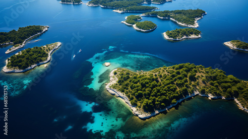 Aerial view of the Croatia