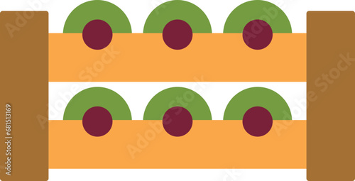 Wine warehouse illustration