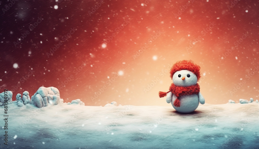 Adorable Snowman in a Winter Wonderland