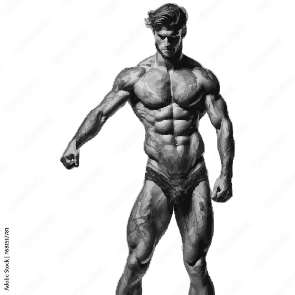 Fototapeta premium male body builder