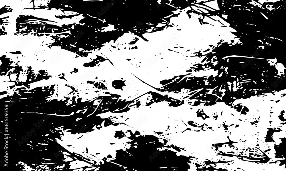 Fototapeta premium Grunge detailed black abstract texture. Vector background