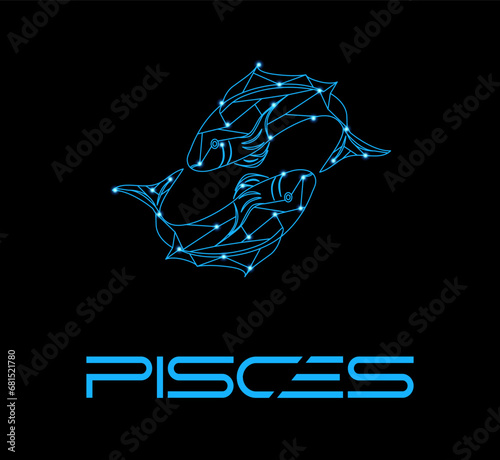 The illustration - zodiac sign in the modern style.