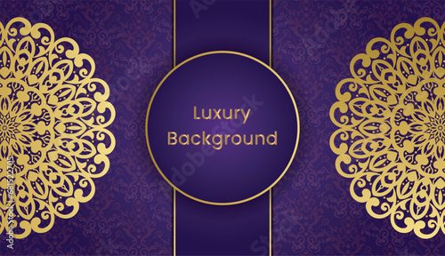 Arabic style gold vintage greeting card. Islamic background with mandala decoration. Mandala style greeting card. Invitation, Wedding card, Diwali, Decoration, India, Indian, Arabic, Damask, Turkish,