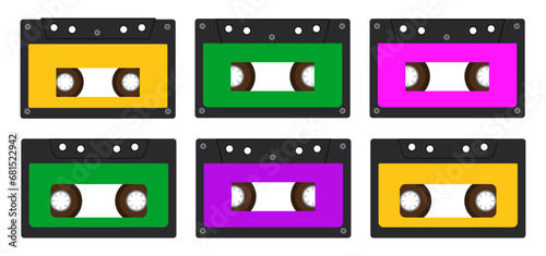 Set of simple icons with woman and meter. The concept of measuring stress, pressure, productivity, success and more