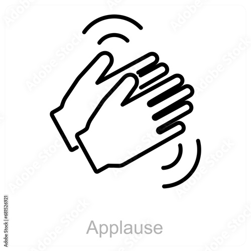 Applause and clap icon concept