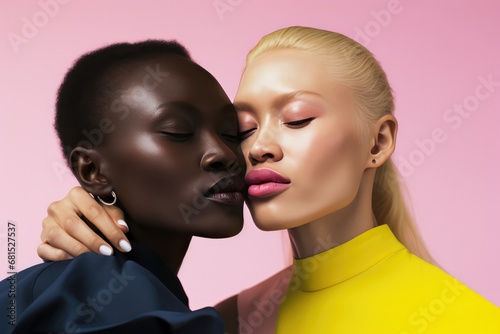 Editorial Style Pride Month Kiss, Celebrating Love And Diversity