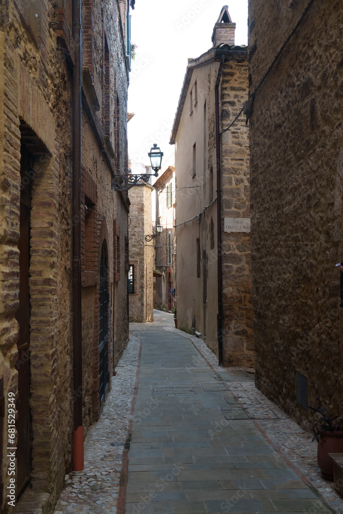 Historic buildings of Acquasparta, Umbria, Italy