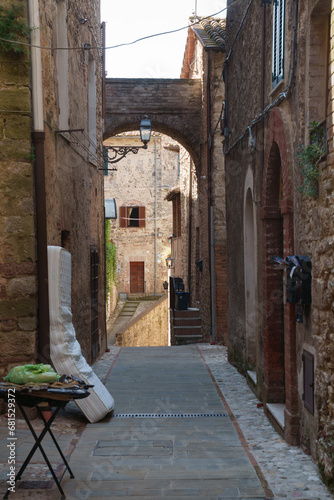 Historic buildings of Acquasparta, Umbria, Italy photo