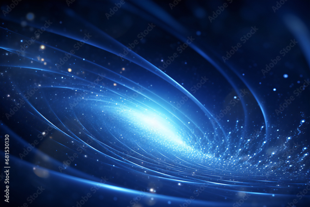 Digital space background material with beautiful blue light, Generative AI Digital space background material with beautiful blue light, Generative AI