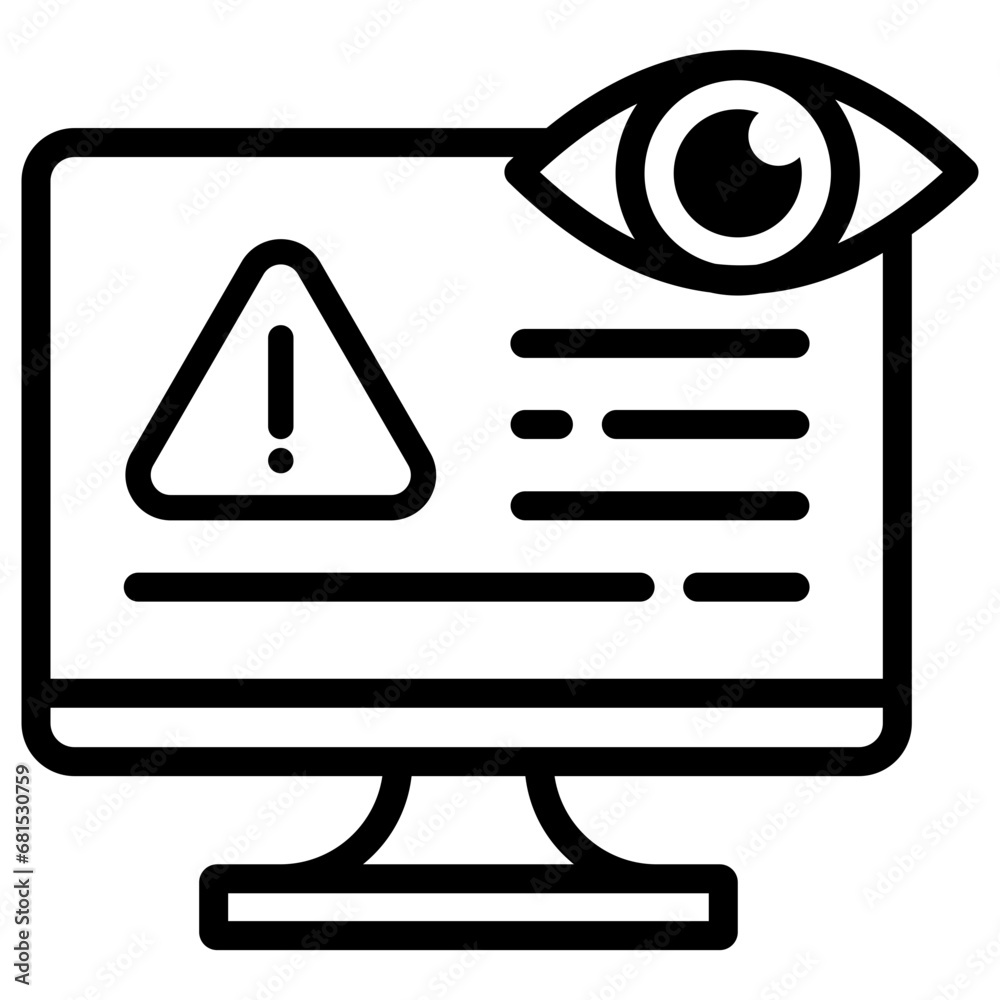 Risk Monitoring Icon Element For Design Risk Monitoring Icon Element For Design