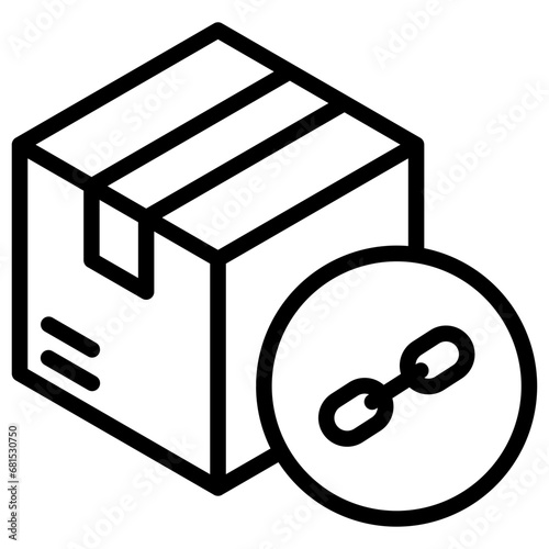 Supply Chain Resilience Icon Element For Design