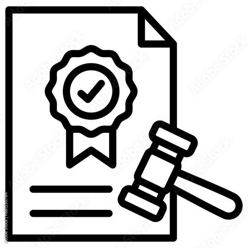 Regulatory Compliance Icon Element For Design