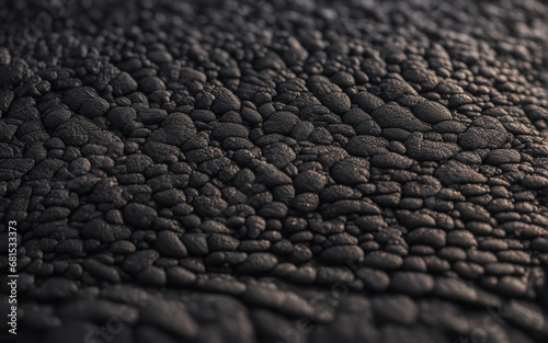 The texture of asphalt, stone. Macro photography. AI