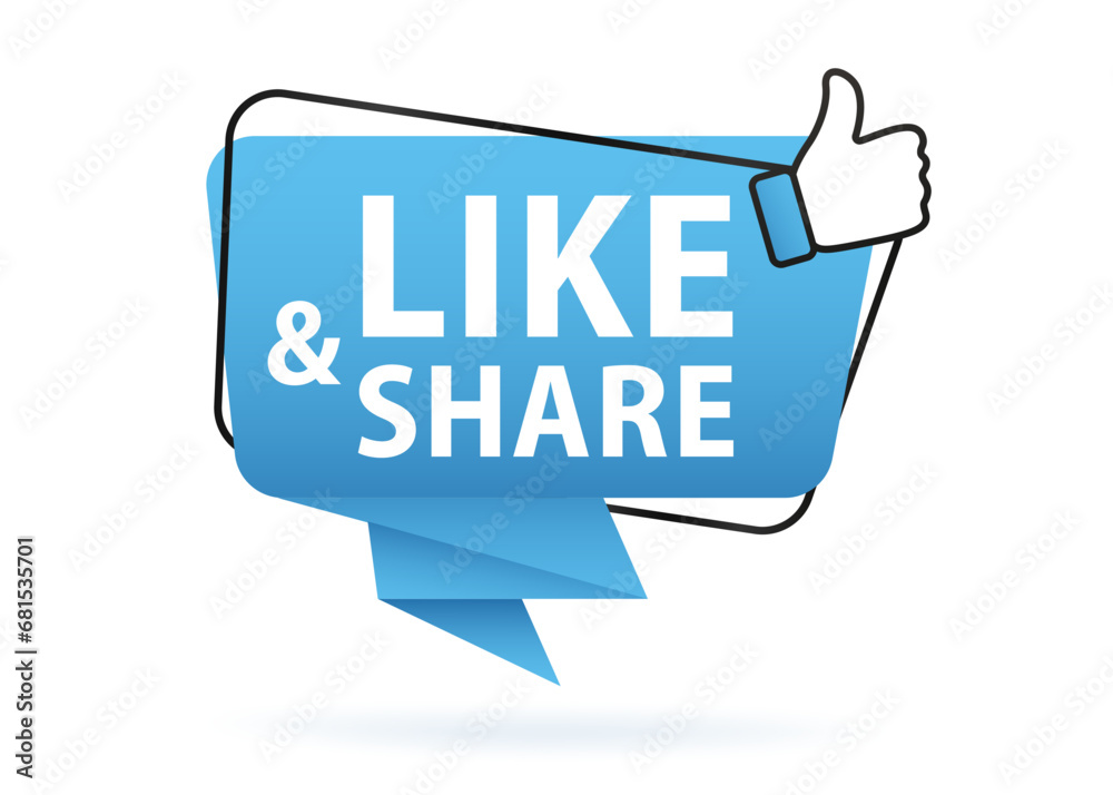 Like and share the thumbs up icon. The thumbs up. Social media concept. Button Icon of Social Media. Vector illustration Like and share the thumbs up icon. The thumbs up. Social media concept. Button Icon of Social Media. Vector illustration