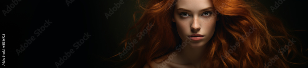 Fashion woman close-up portrait. Sensual and glamour. Cover magazine, wallpaper and poster design. Digital art concept. Place for text Fashion woman close-up portrait. Sensual and glamour. Cover magazine, wallpaper and poster design. Digital art concept. Place for text