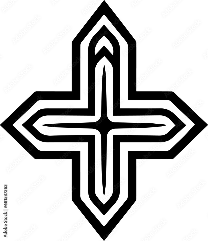 Fototapeta premium cross symbol