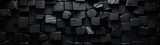 Abstract Wall of Black Cubes