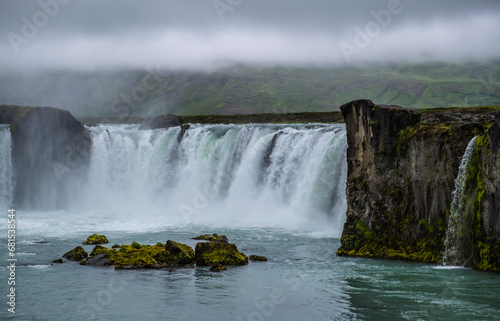 Godafoss Waterfall  a spectacular waterfall located in northeastern Iceland  Europe