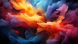 Futuristic Technology Artistry - Abstract Desktop Background - Stunning Visualization of Colorful Geometric Patterns - AI-Generated