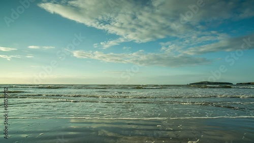 beach and coast in wales, UK photo