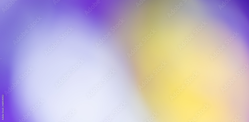 Fototapeta premium Yellow and purple blurred background,Bright gradient yellow-violet-pink light with grain