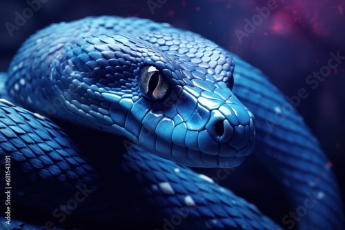 blue rattle snake